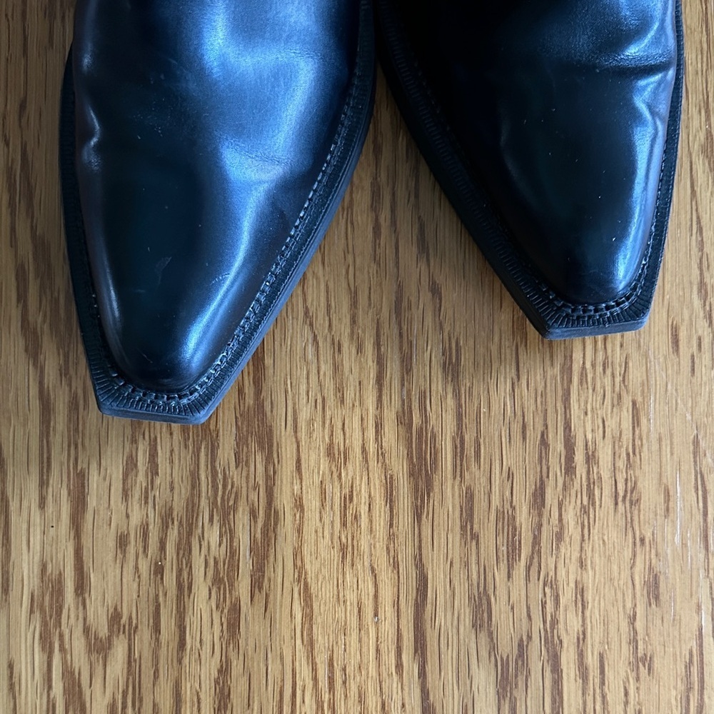 *SAM EDELMAN* Black Heeled Chelsea Mindy Boots Size 7 - Picture 5 of 14